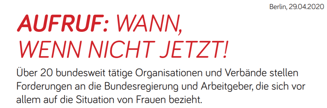 Wann-wenn nicht jetzt